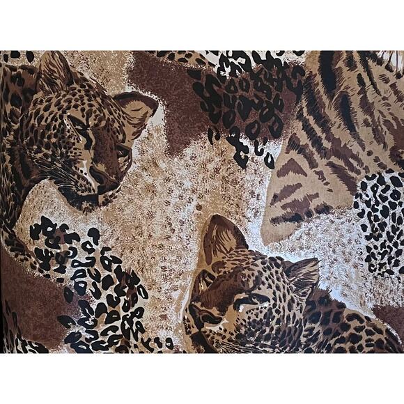 Vintage Kim Rogers Sport Silk Mixed Animal Print Bomber Jacket, Size 1X - Picture 5 of 14